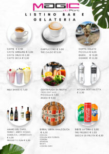menu bar gelateria