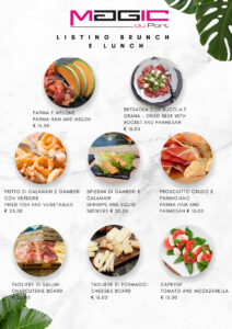 menu lunch e brunch